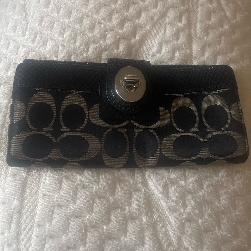 Black Coach wallet